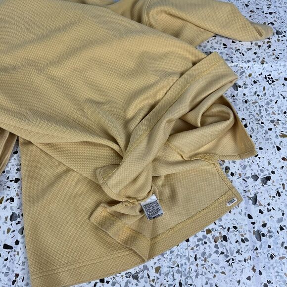 Tommy Bahama Polo Shirt Mens XL Yellow Egg Silk Cotton Short Sleeve Vtg Button - Picture 4 of 8